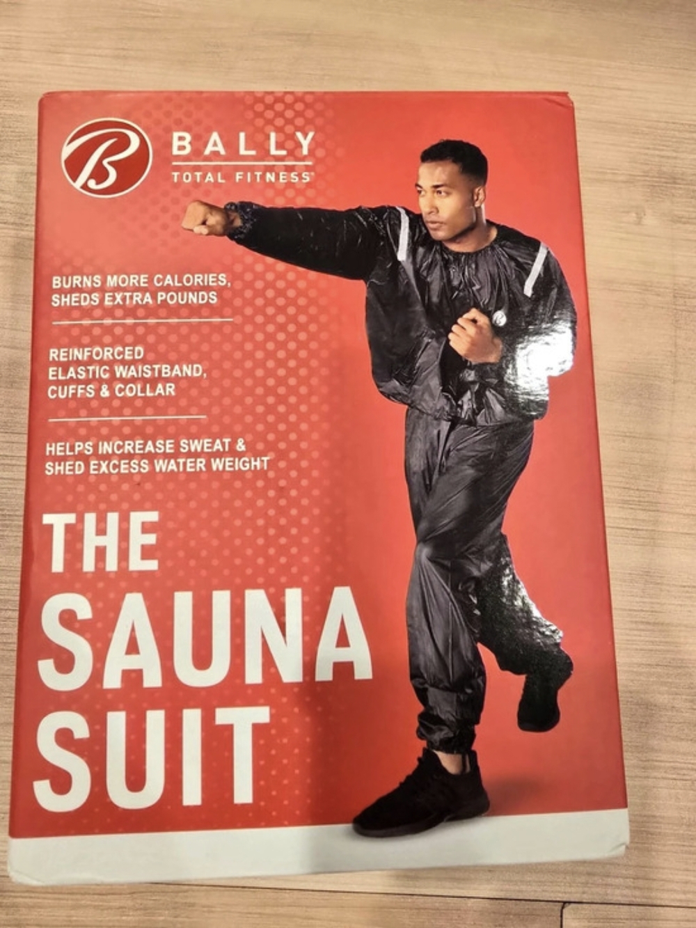 Bally Total Fitness Sauna Suit 2-Piece in Black & Red Size L-XL NWT